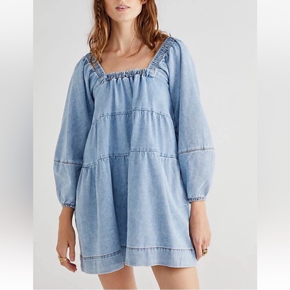 Free People Lou Jean babydoll Dress - Picture 2 of 8